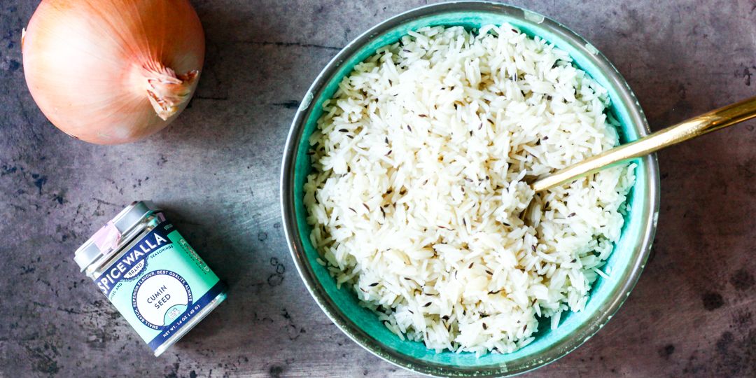 INDRA'S CARAMELIZED ONION AND CUMIN BASMATI RICE