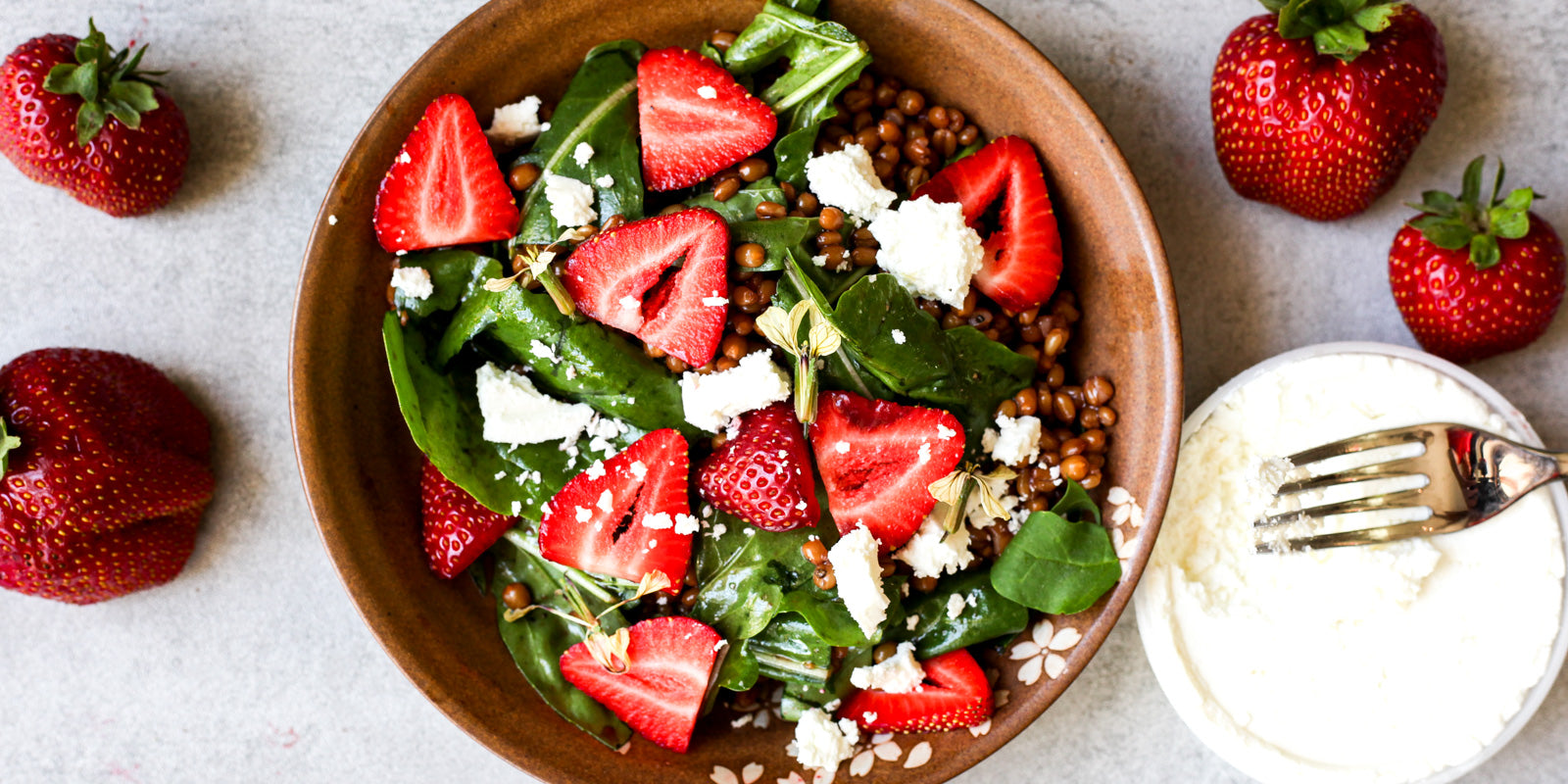STRAWBERRY BASIL ANCIENT GRAIN SALAD