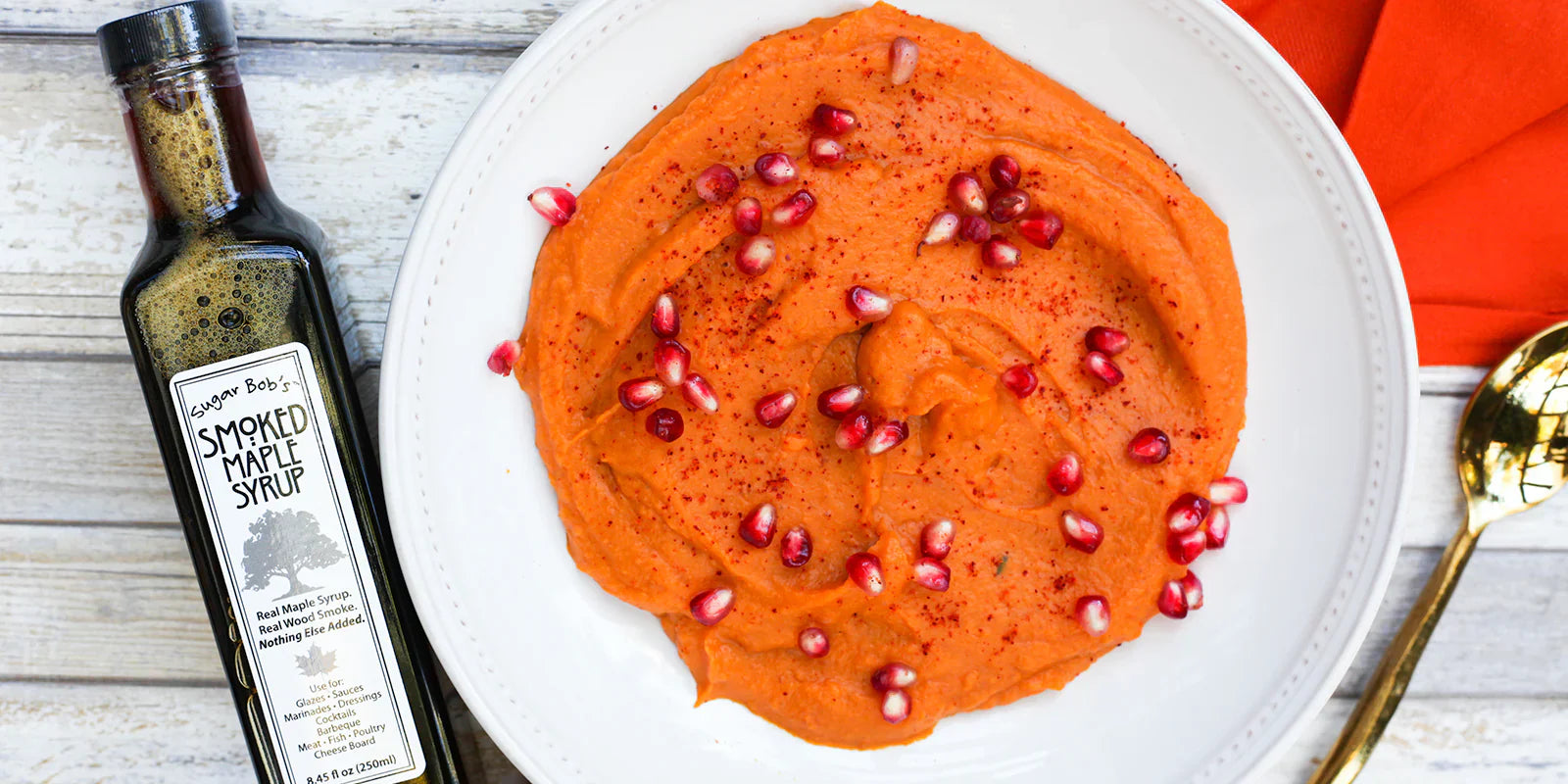 smoky maple sweet potato puree