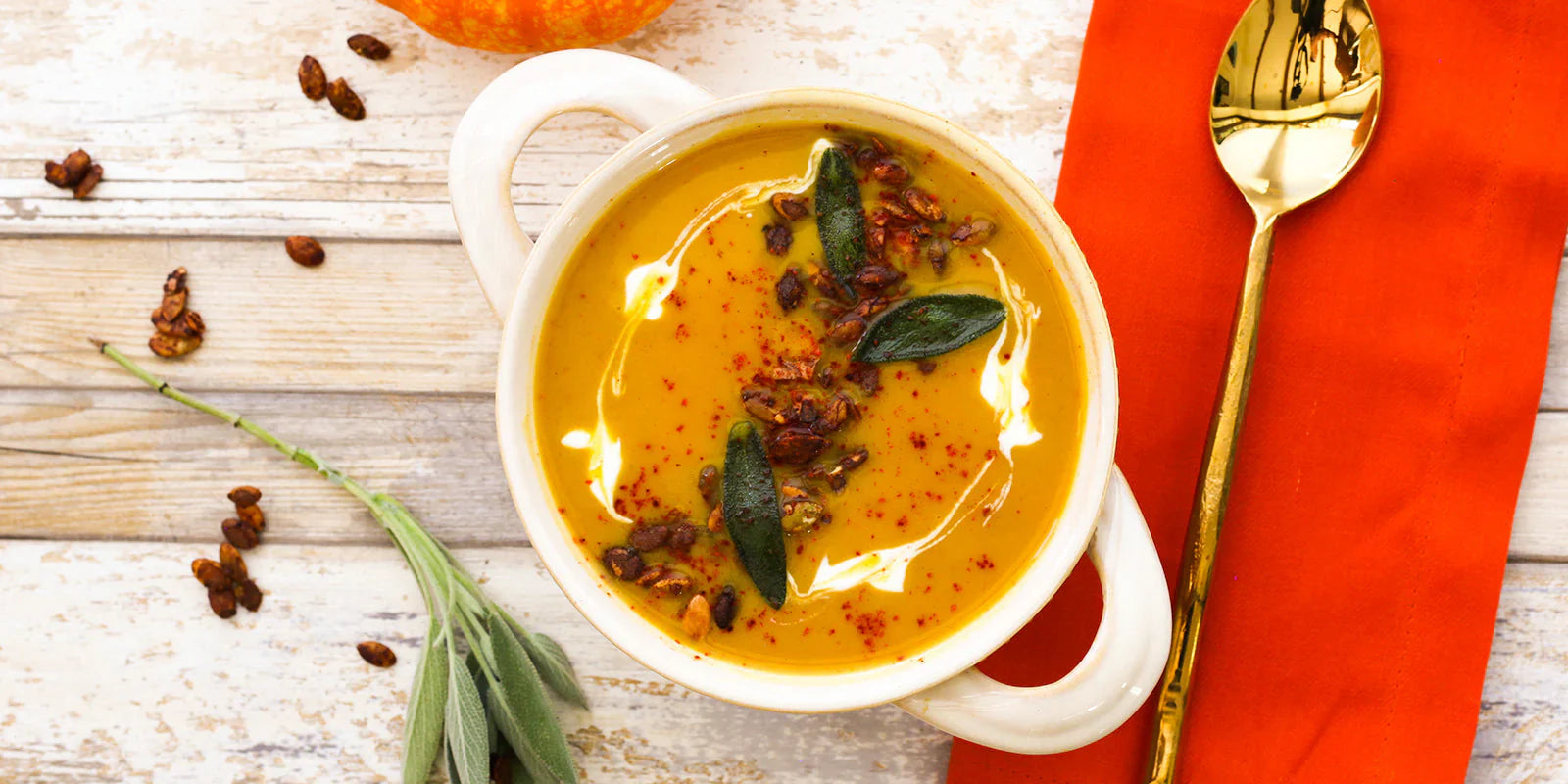 decadent pumpkin soup