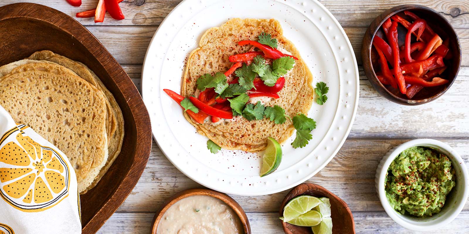 yellow lentil flatbread