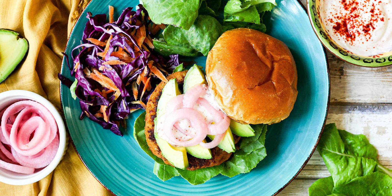 southwestern yellow lentil burgers and tacos