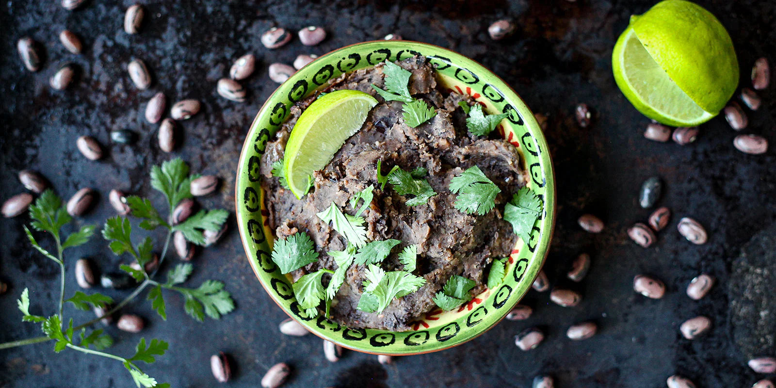 healthy vegan refried beans