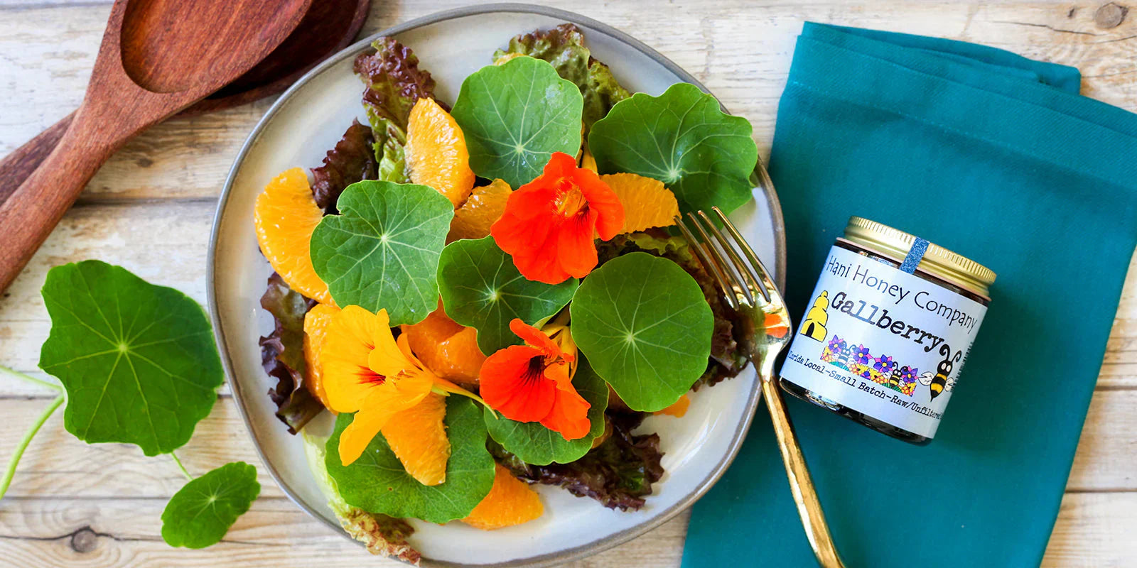 whole grain nasturtium citrus salad