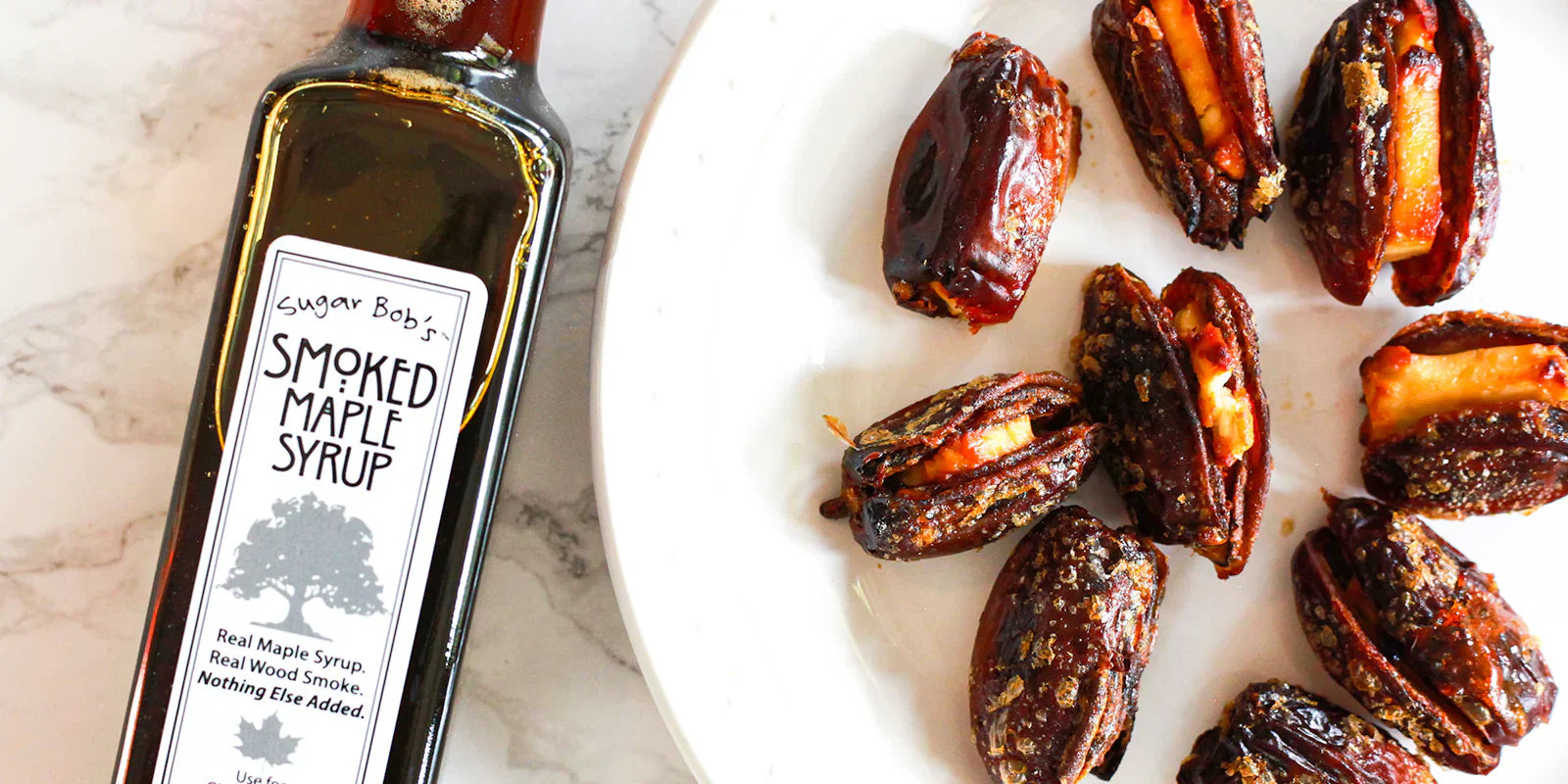 smoked maple glazed dates aka "love nuggets"