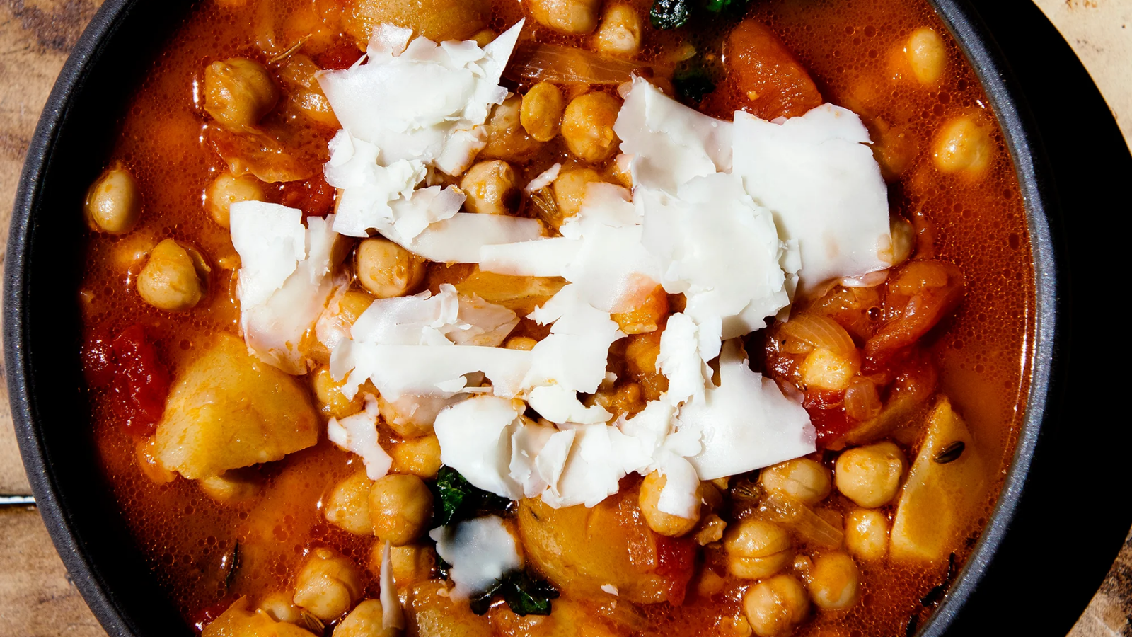 Abra Berens' Tomato + Parsnip Ptew W/ Wilted Kale