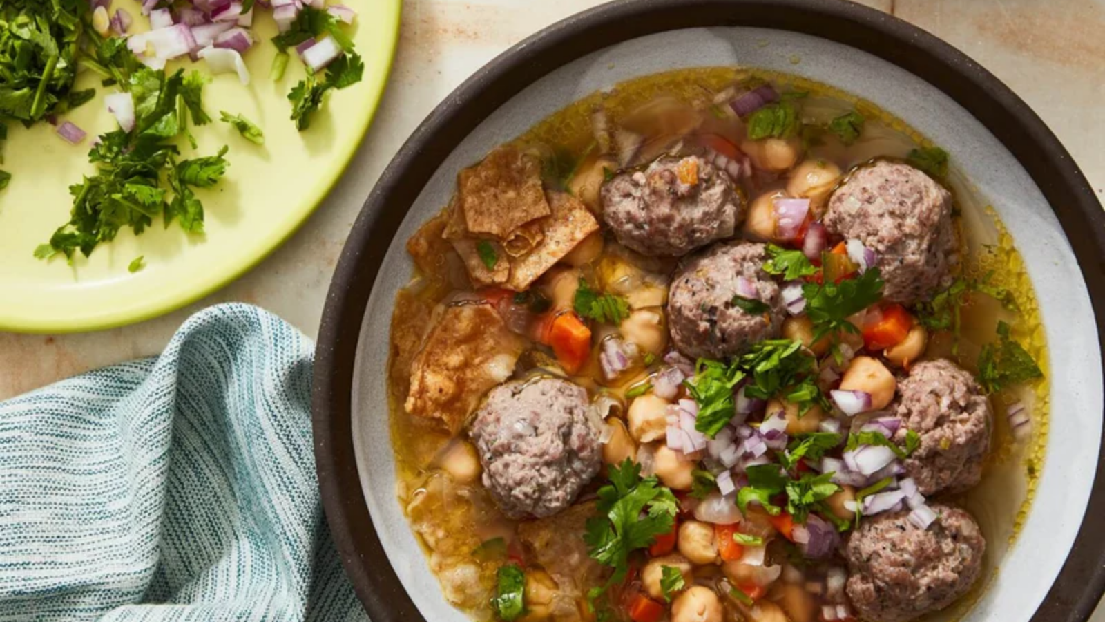 Ali Slagle's Lamb Meatball Soup (With Chickpeas)