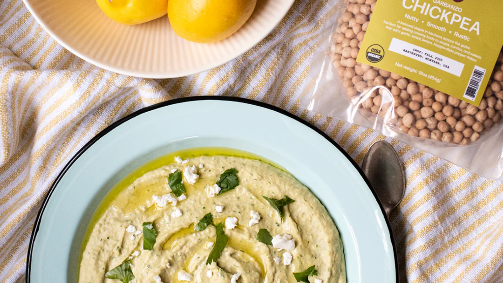 Rustic Bakery's Meyer lemon chickpea spread