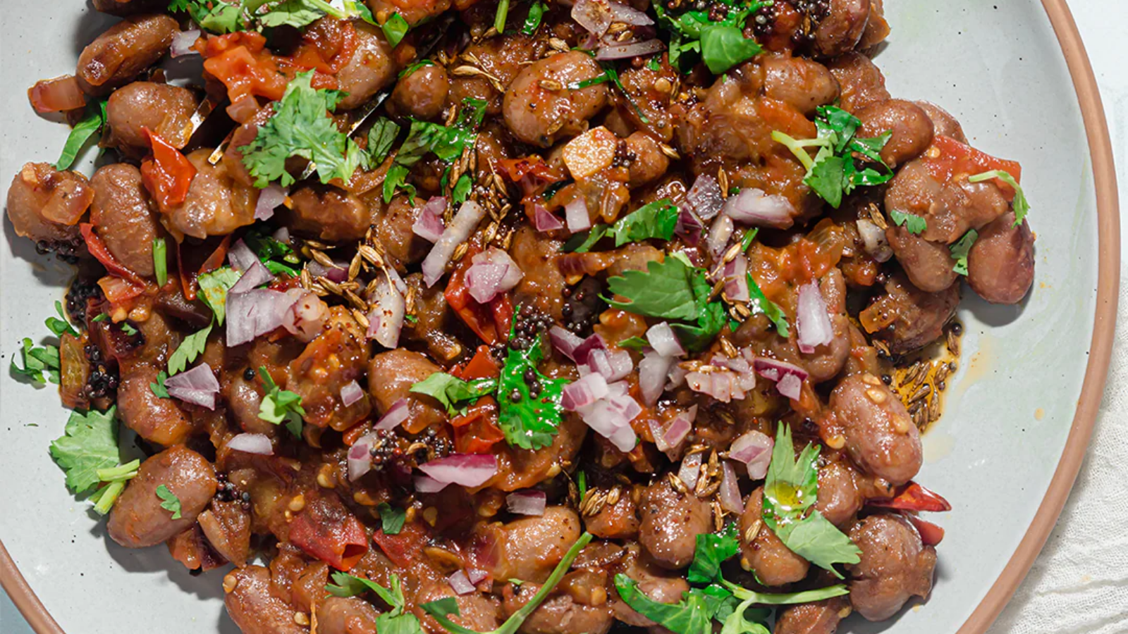 Indian-inspired bean tadka