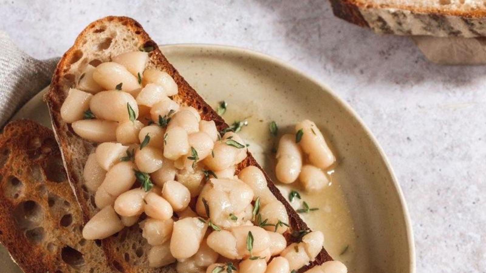 Creamy beans on toast