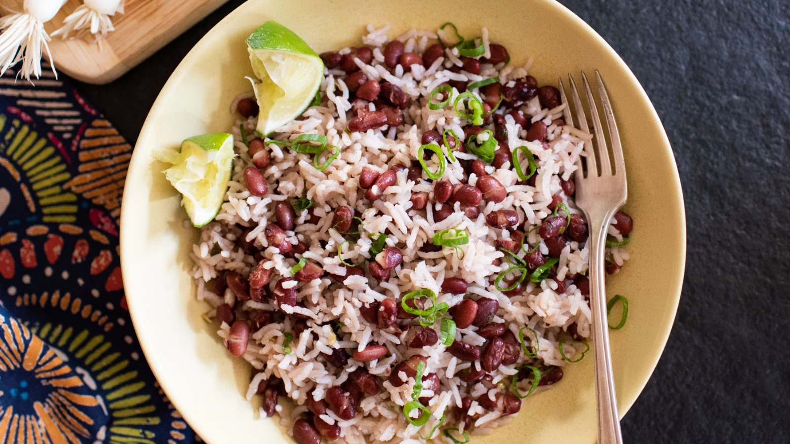 Coconut rice and red beans