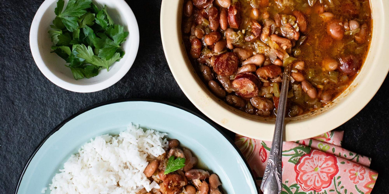 Louisiana-Style Smoky Beans And Rice
