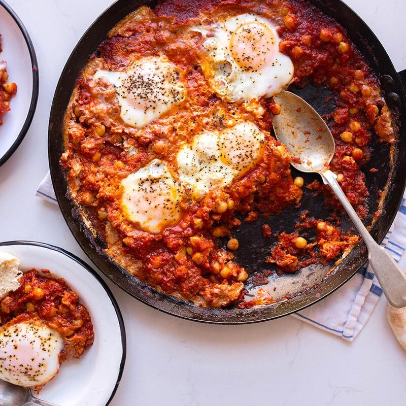 Shakshuka recipe with Primary Beans Chickpeas