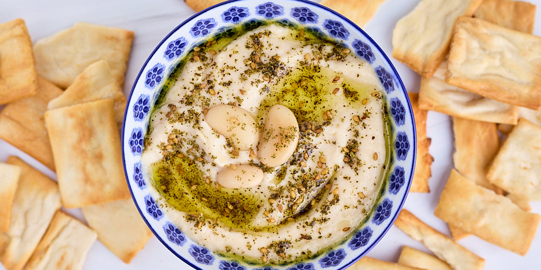 butter bean zaatar hummus