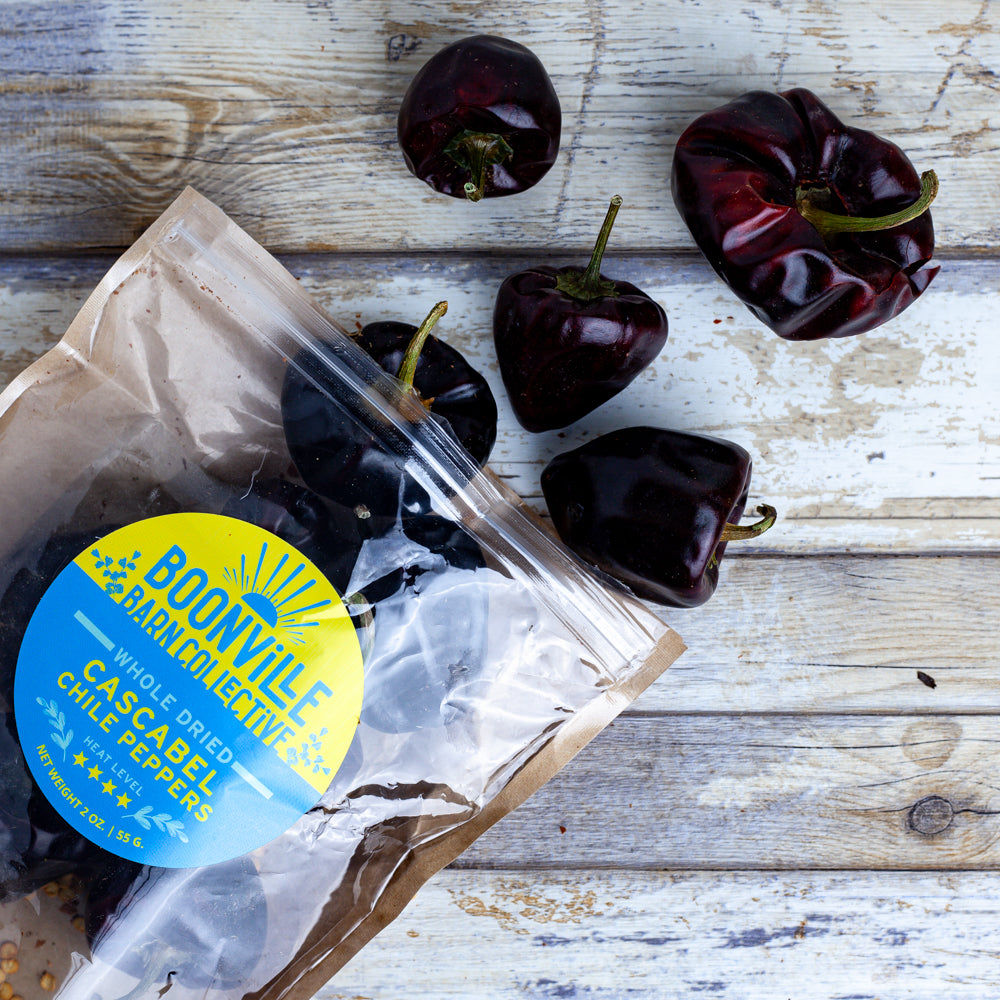 whole dried cascabel peppers