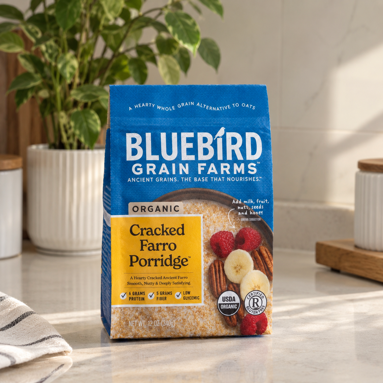 Organic Cracked Farro Porridge