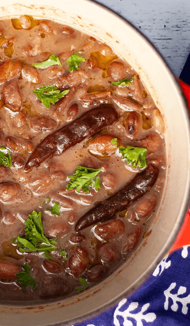 Bowl of heirloom beans