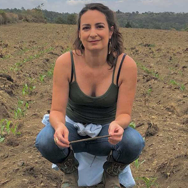 Female farmer in field