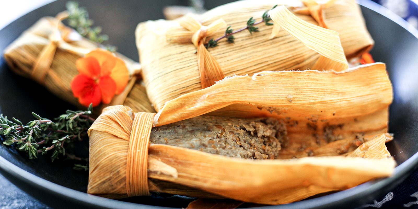 OAXACAN BLACK BEAN TAMALES