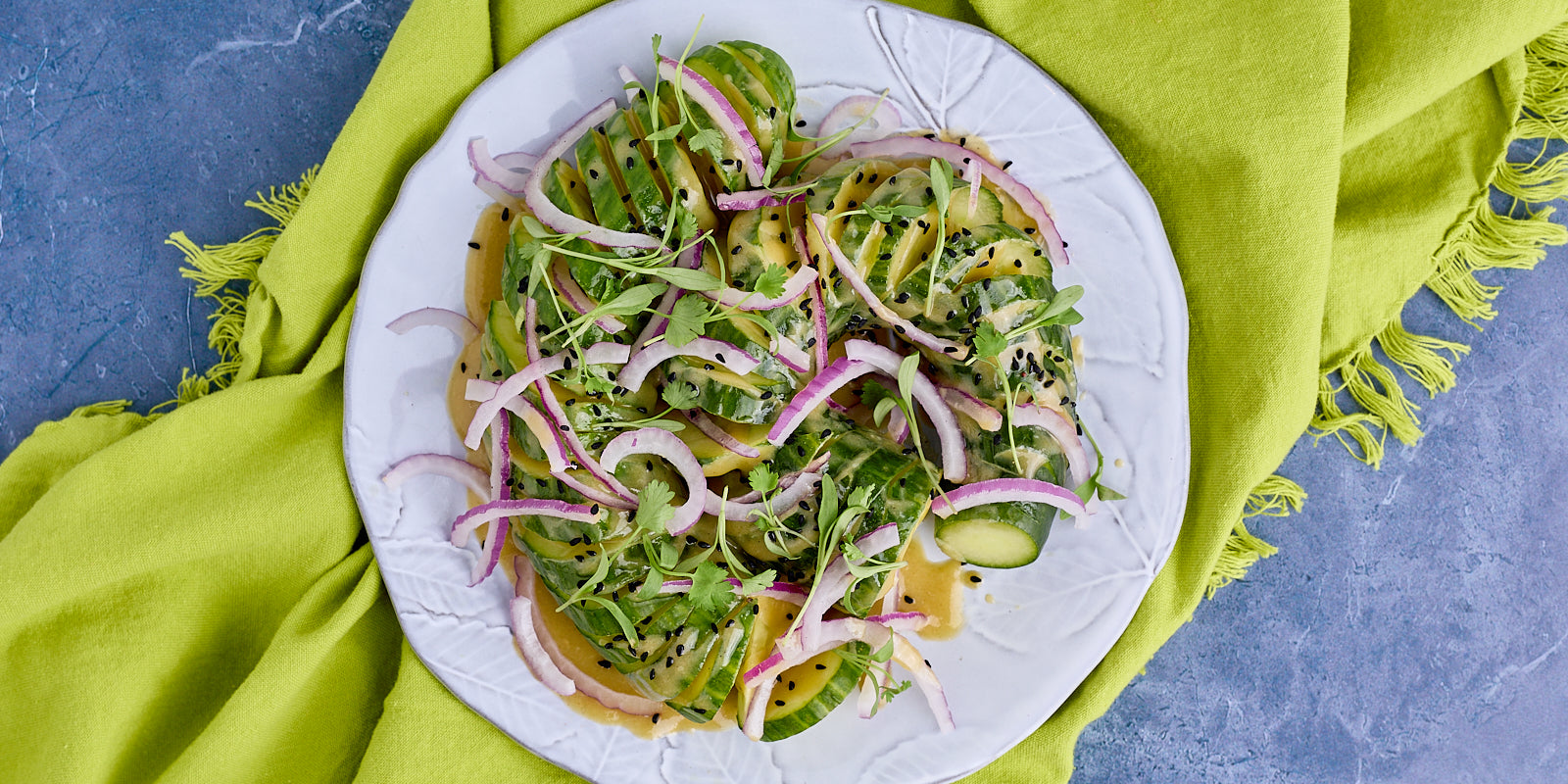Refreshing Cucumber Tahini Salad Recipe