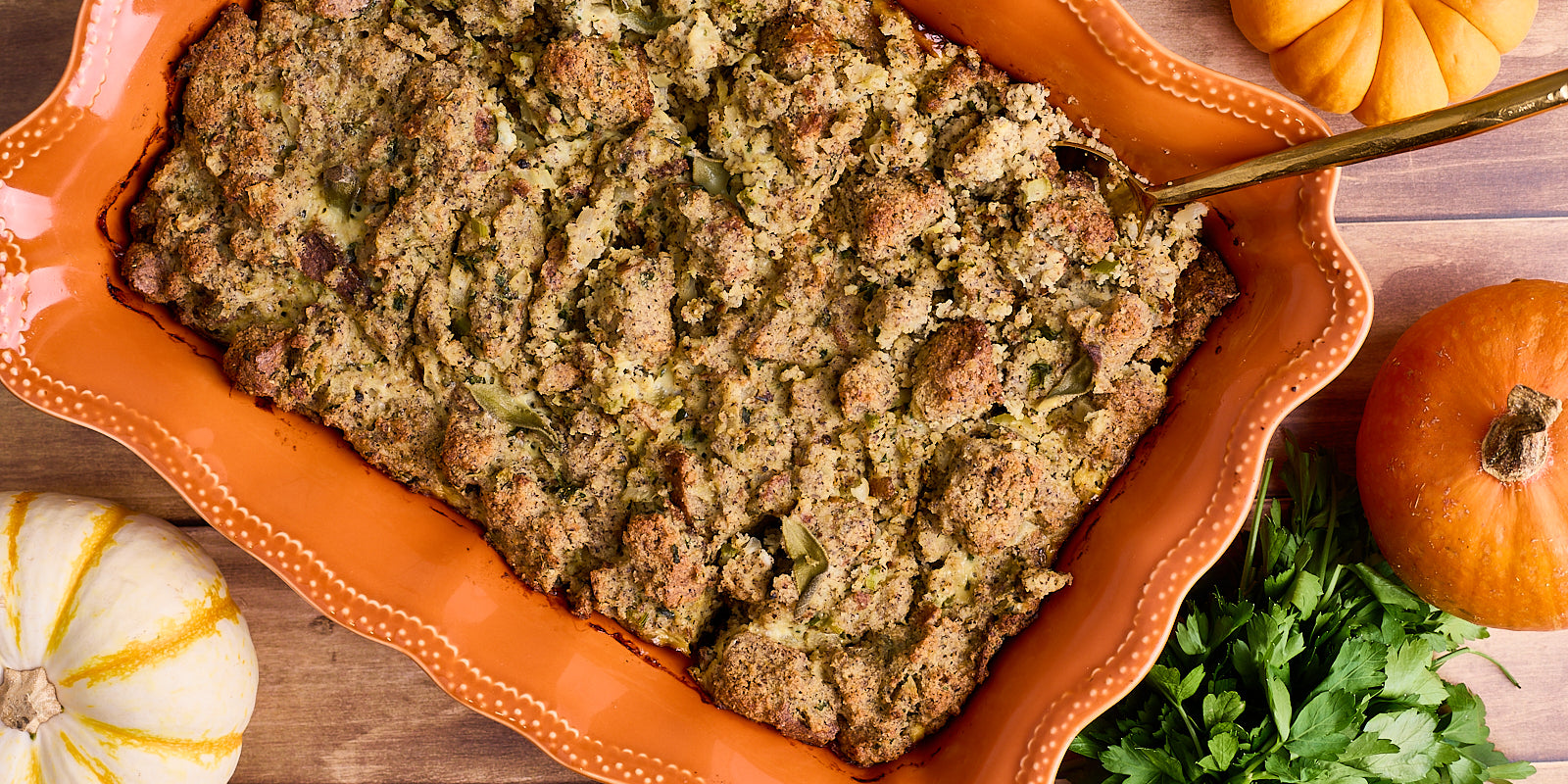 Southern Cornbread Stuffing with Sage and herbs