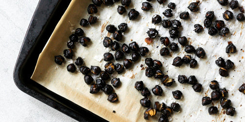 Crispy Roasted Black Chickpeas