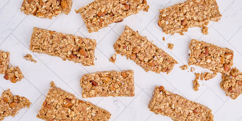 homemade honey almond oat bars