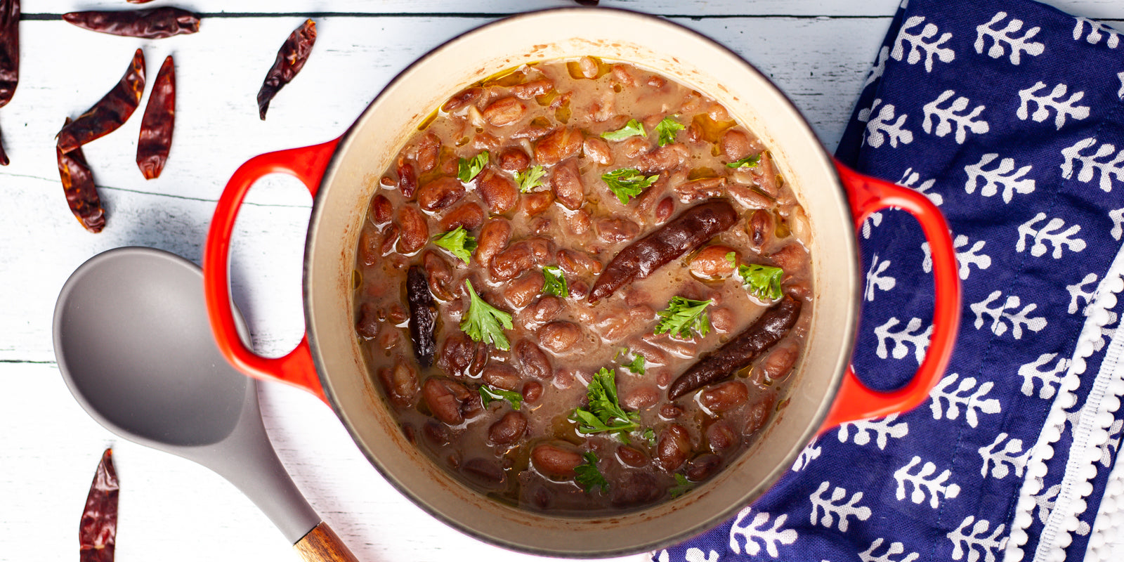 olive oil braised beans