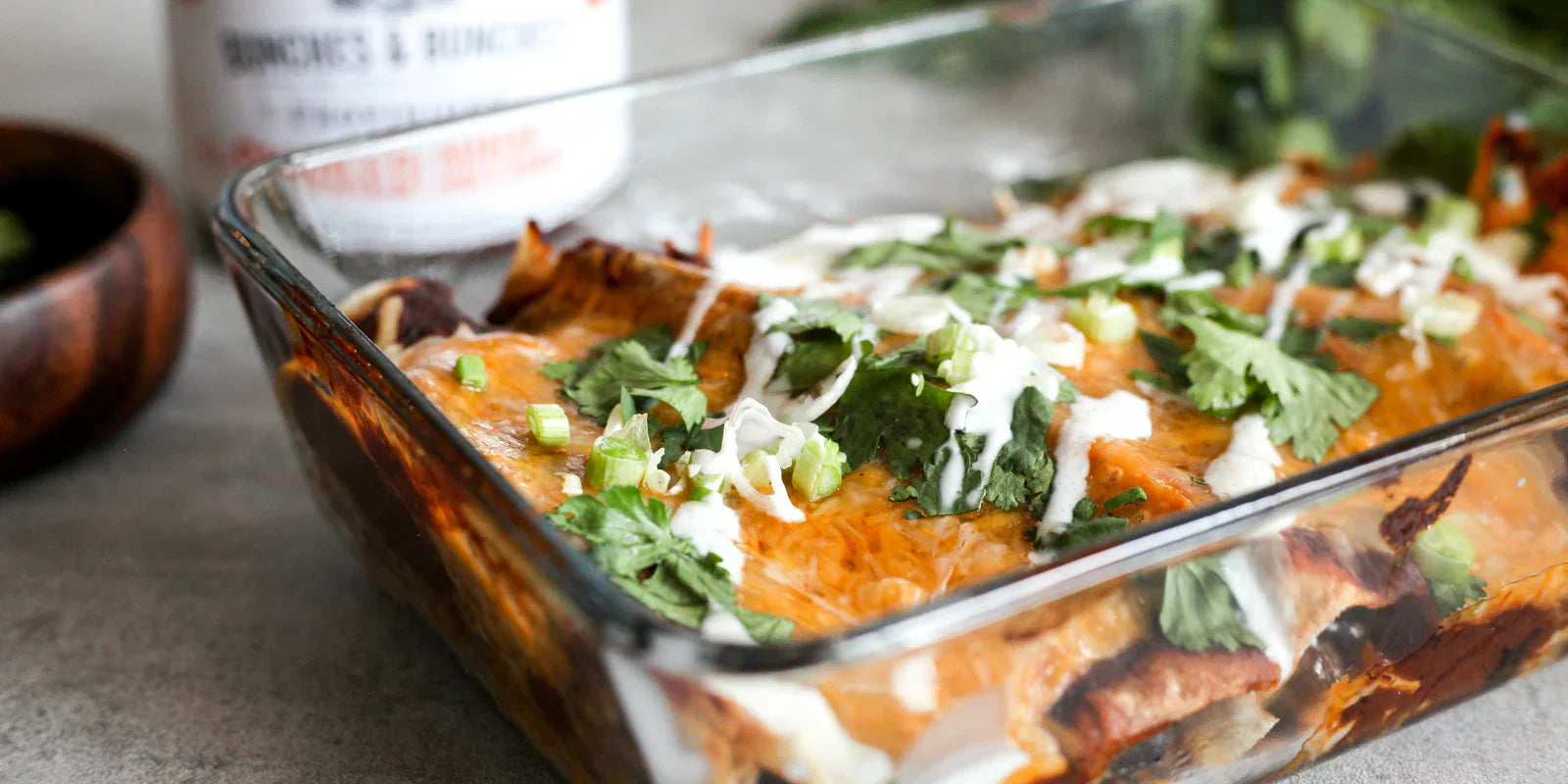 black bean mole enchiladas