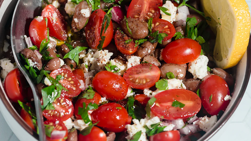 Mediterranean-inspired tomato and bean salad