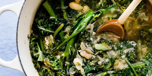 Sheet-Pan Beans With Feta, Citrus, And Olives