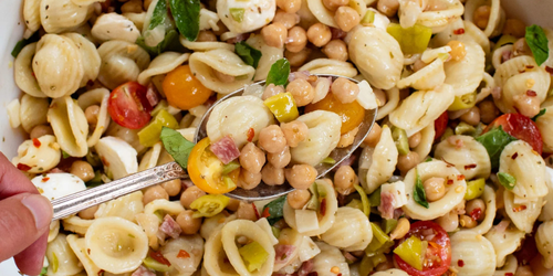 Hoagie-Inspired Pasta Salad With Chickpeas