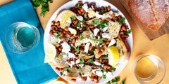 Lemony Old Indian Woman Beans With Goat Cheese
