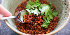 Sea Island Red Peas With Celery Leaves