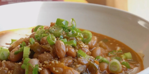 Spicy Kimchi Stew With Mayocoba Beans