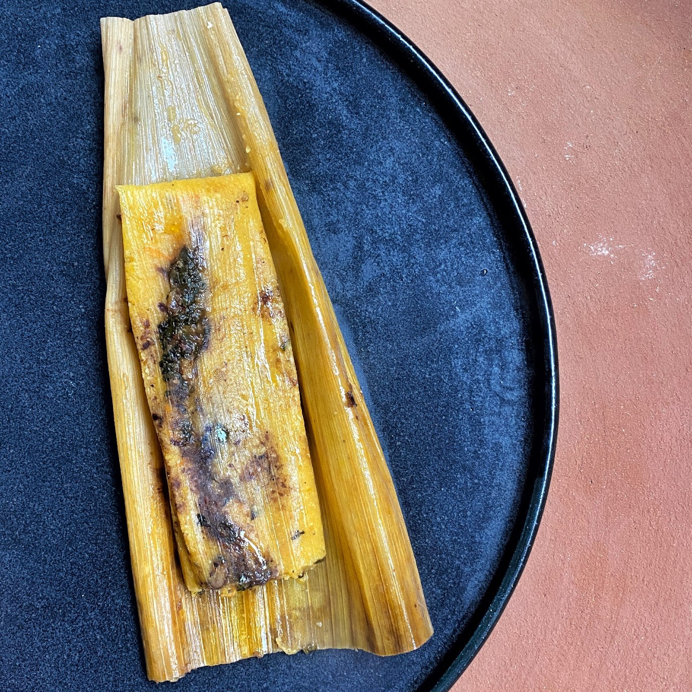 Tamales de frijol, calabaza, y epazote with Primary Beans x Tamoa Parraleno beans