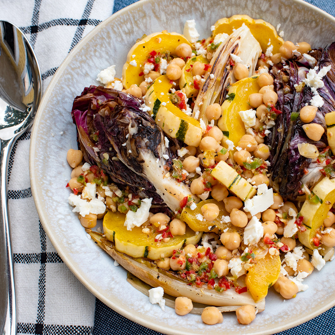 Primary Beans Organic Chickpeas with chicories recipe