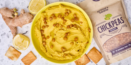 Turmeric Ginger Golden Hummus