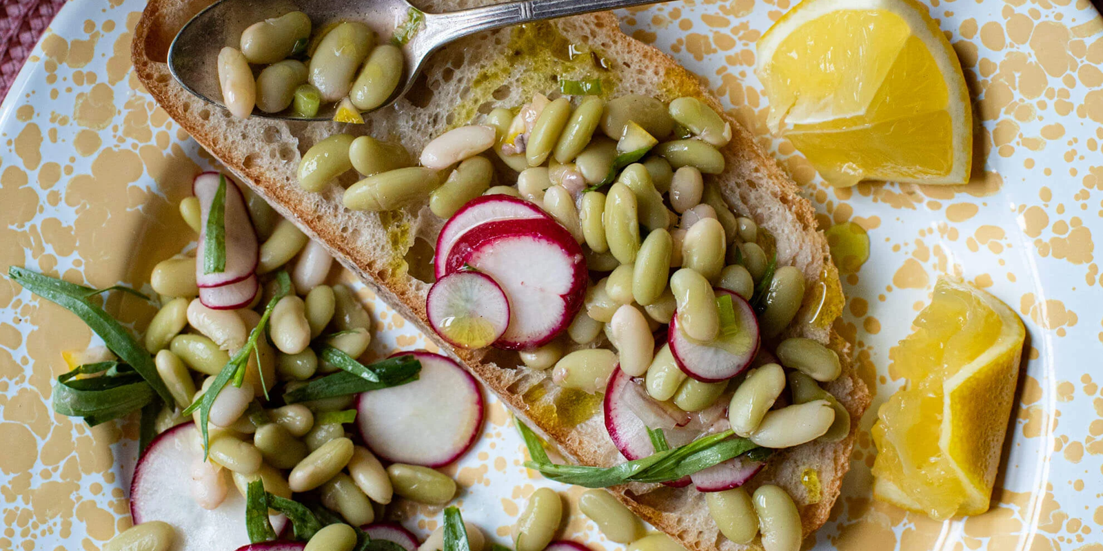 Bean and radish salad with tarragon