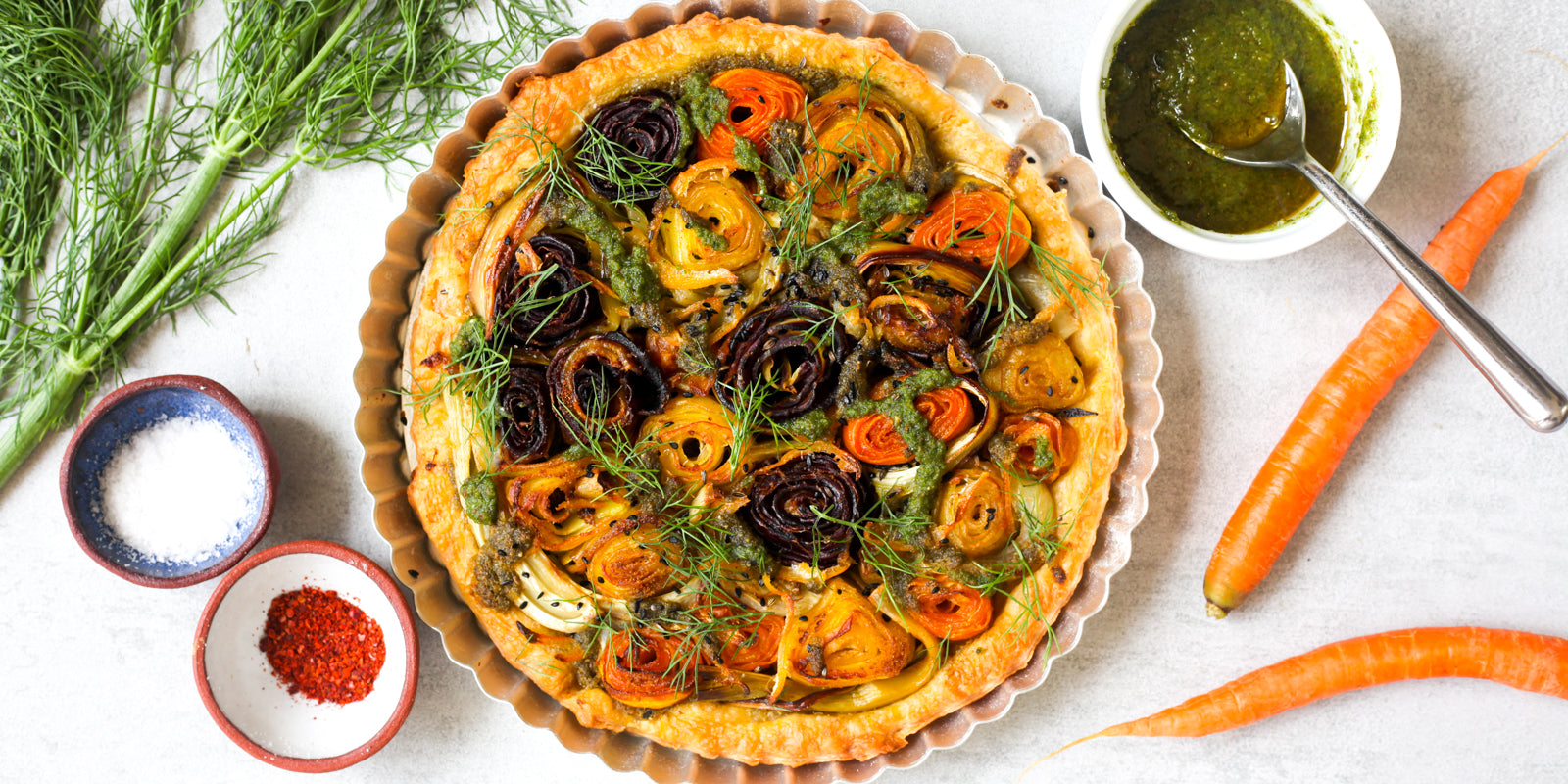 Roasted Carrot and Preserved Lemon Tart Recipe