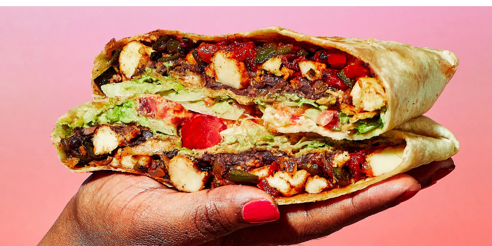 spicy paneer crunch wrap from Diaspora