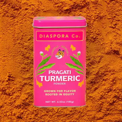 Pragati Turmeric (Powder) - Single-Origin Spice: 48g Everyday Tin - The Foodocracy