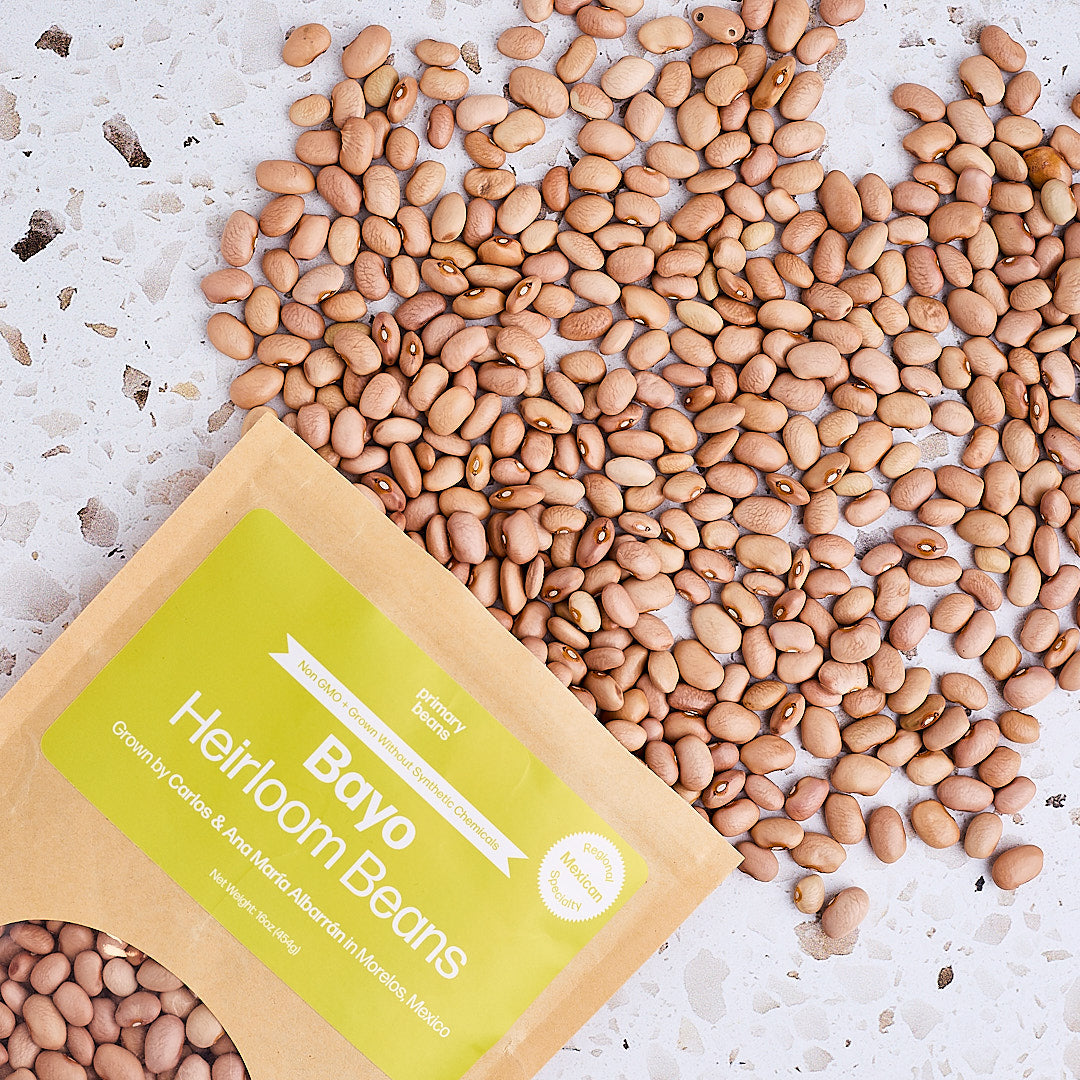 organic bayo heirloom beans