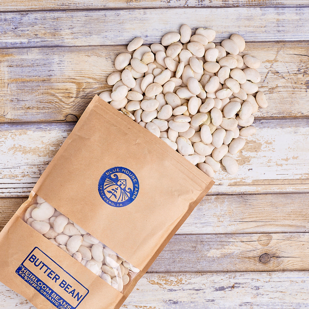 Wholefood Earth Organic Butter Beans 2kg GMO Free | Vegan | High Fibre | High Protein | Certified Organic
