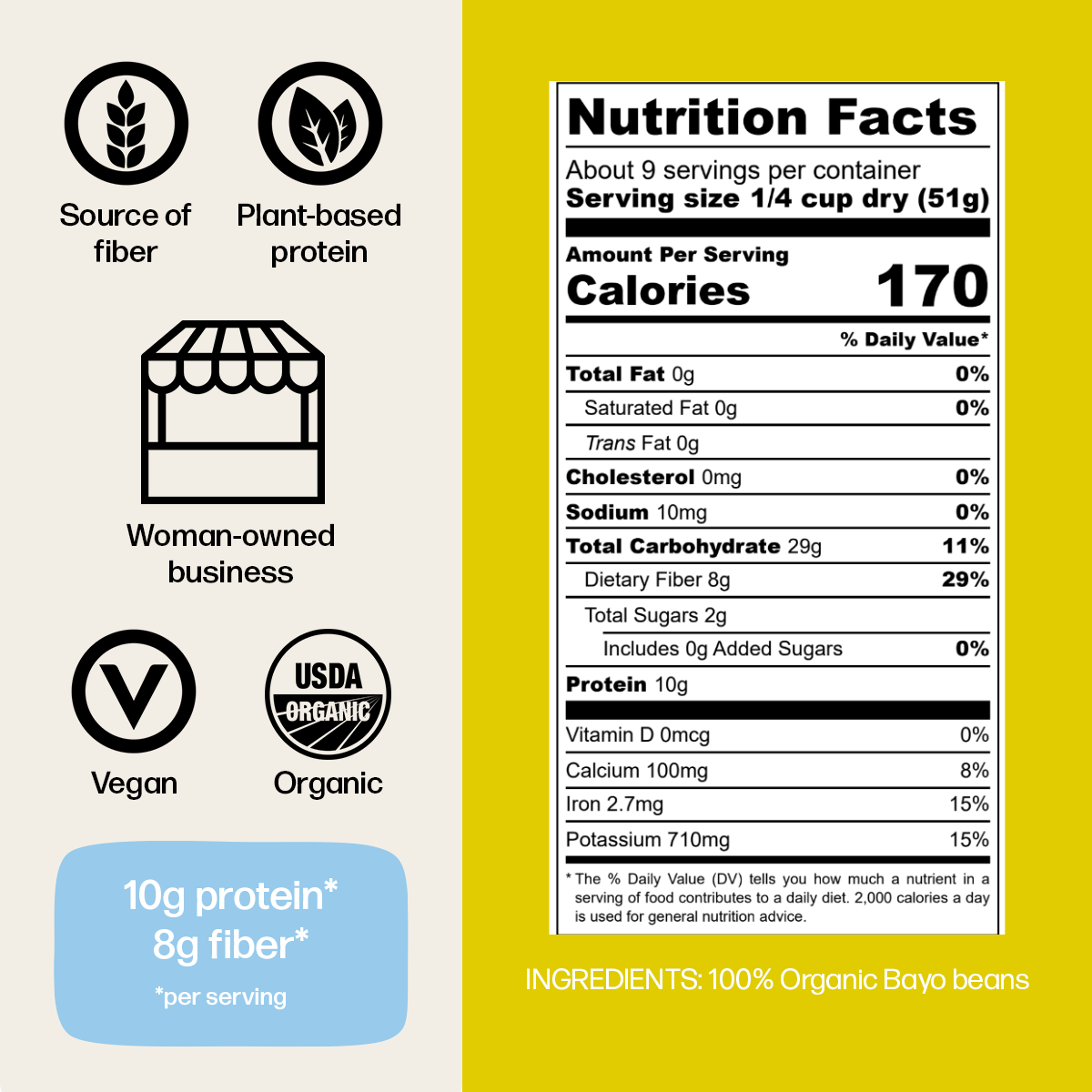 Bayo Beans (organic) - The Foodocracy