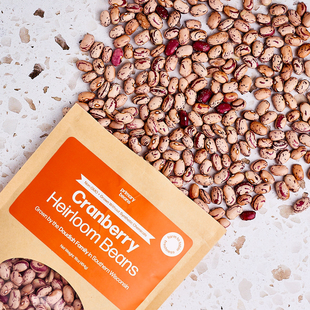 Organic Cranberry Bean 1lb Heirloom, Non-GMO Shop Foodocracy