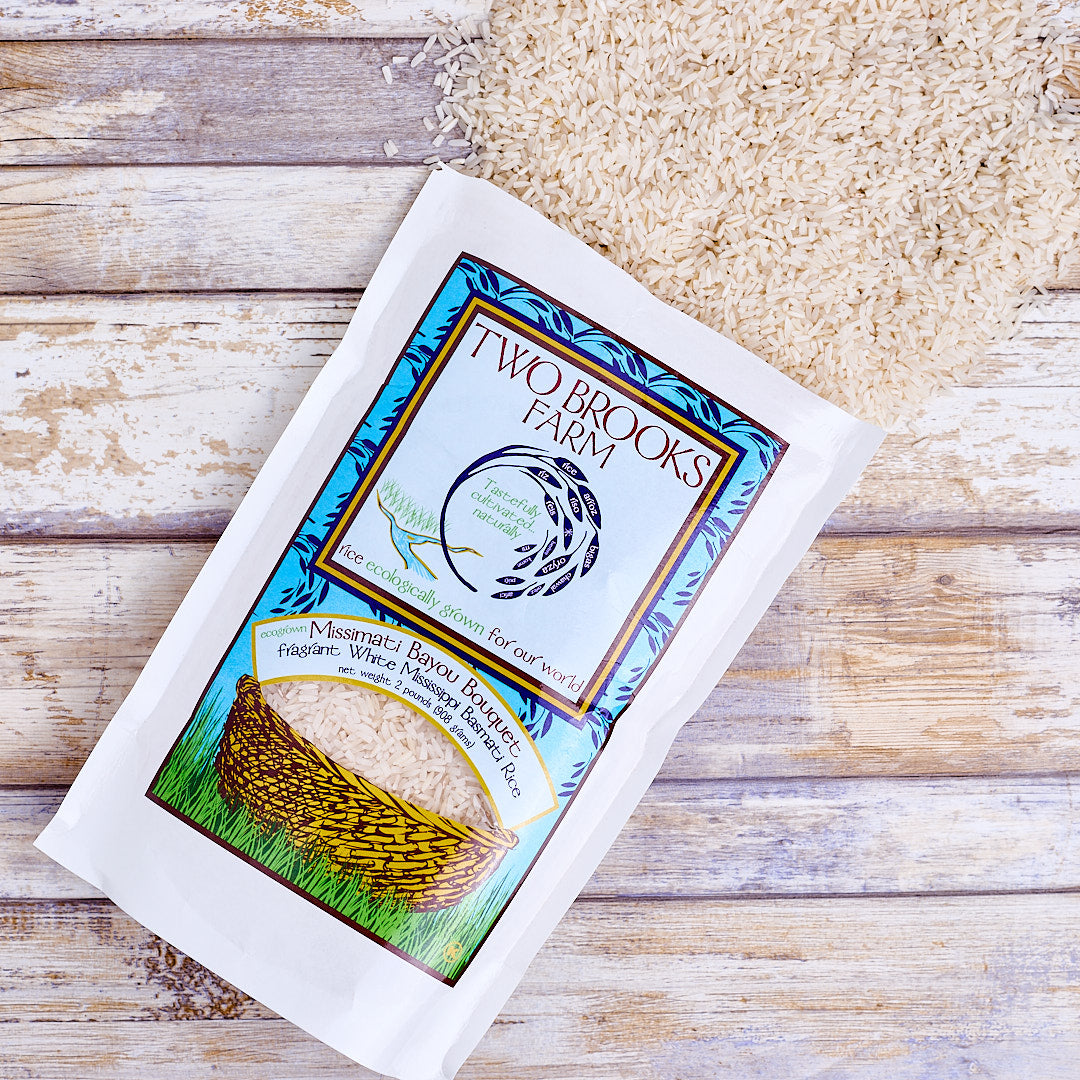 fragrant white basmati rice - regenerative farmed