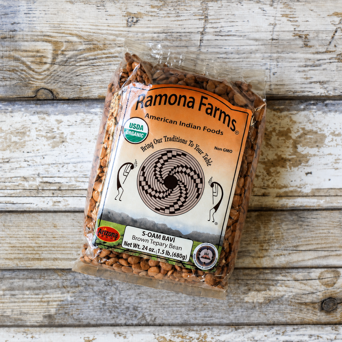 brown tepary beans from ramona farms